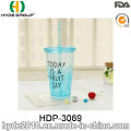 16oz BPA freiem Kunststoff Zitrone Saft Tasse mit Stroh (HDP-3069)
